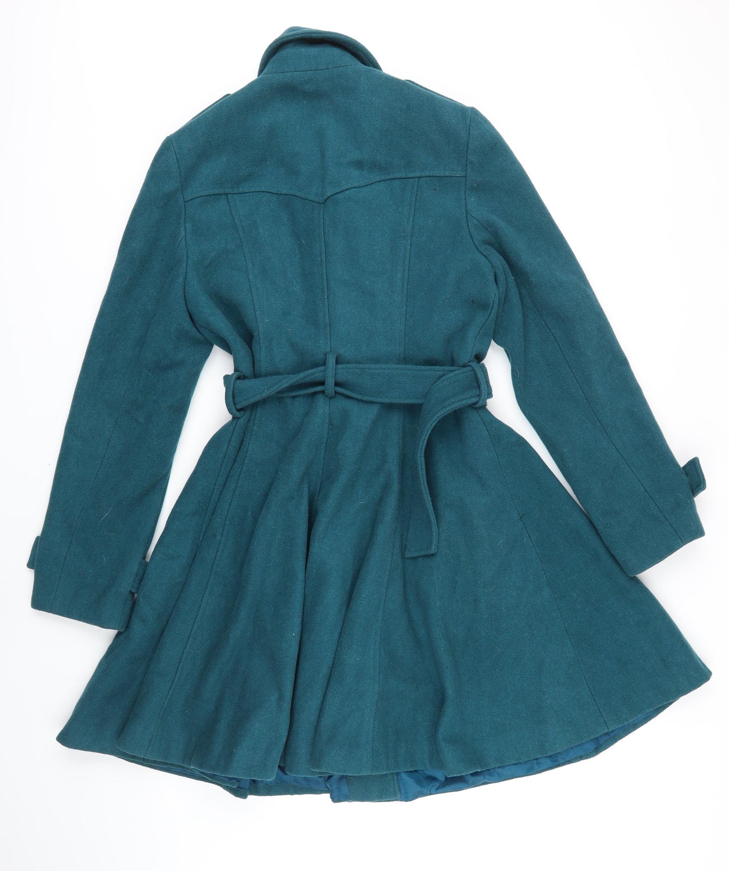 Atmosphere est.1969 Womens Green Overcoat Coat Size 14 Button