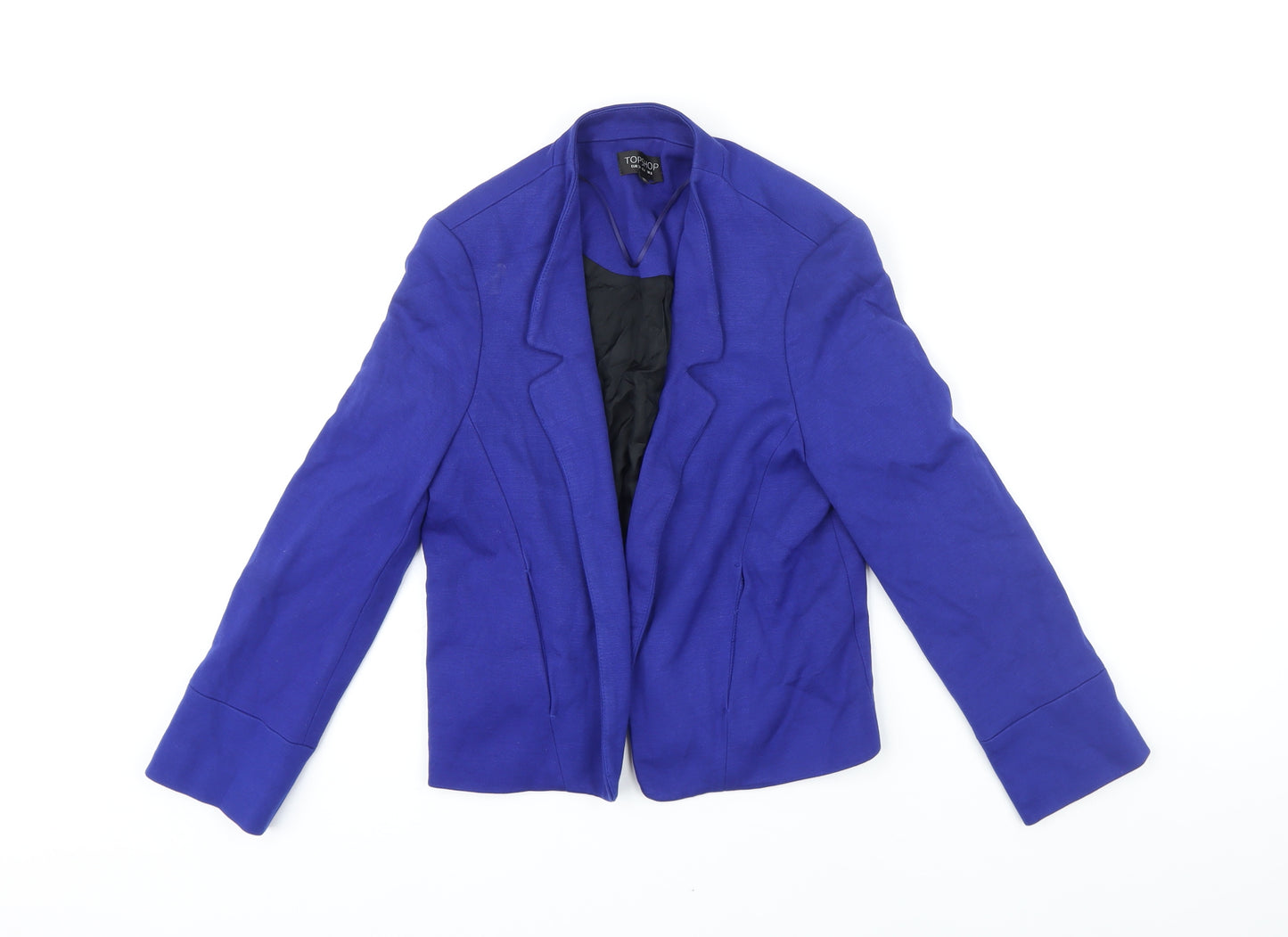 Topshop Womens Blue Jacket Blazer Size 8