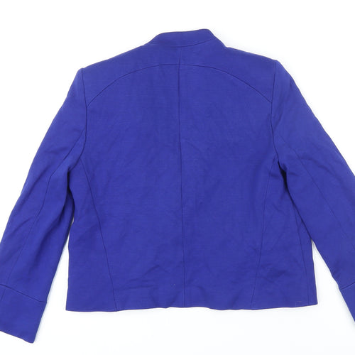 Topshop Womens Blue Jacket Blazer Size 8