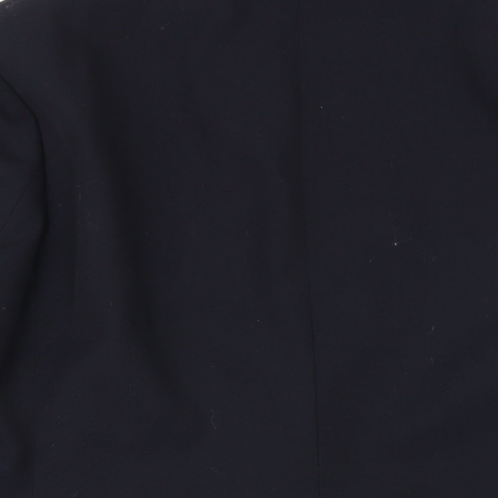 Trevira Mens Blue Polyester Jacket Blazer Size 54 Regular
