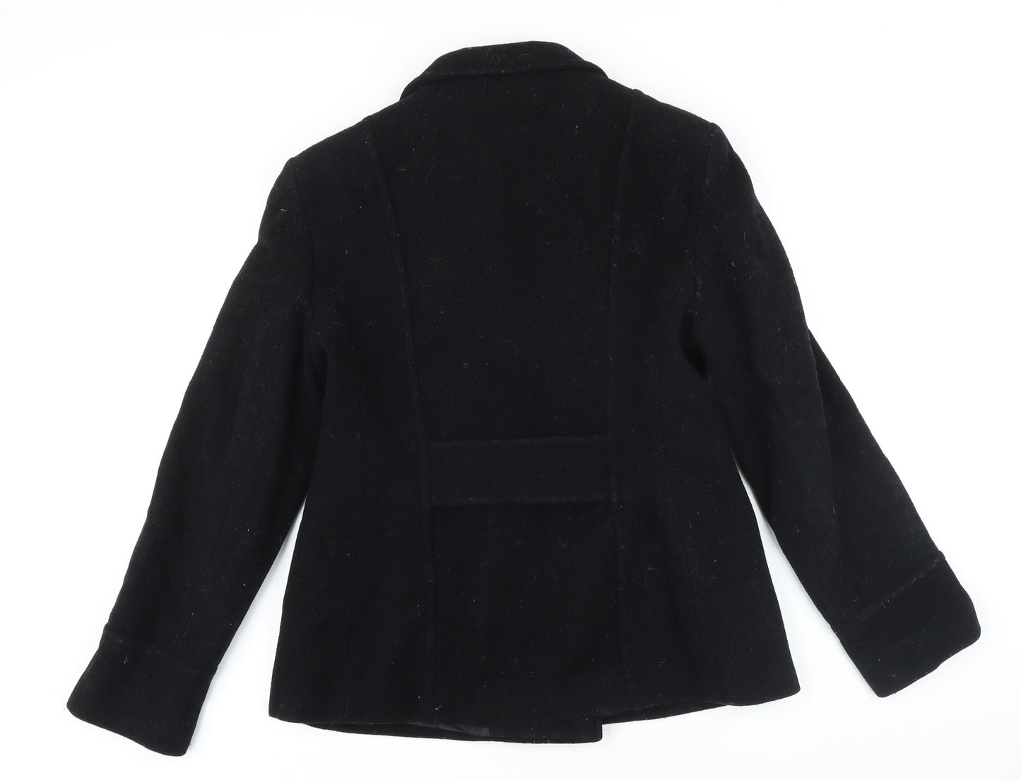 Florence & Fred Womens Black Jacket Coat Size 12 Button