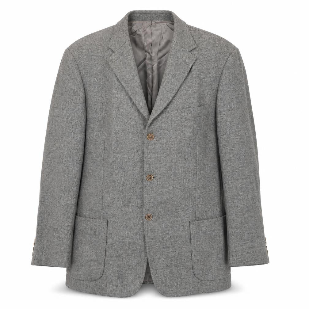 Marks & Spencer Mens Grey Wool Jacket Blazer Size 48 Regular