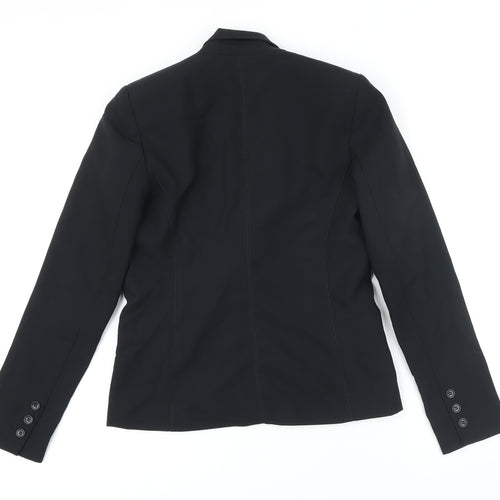 New Look Womens Black Jacket Blazer Size 10 Button