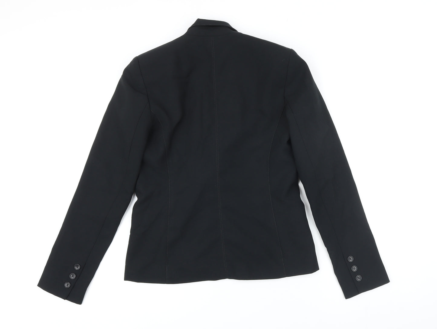 New Look Womens Black Jacket Blazer Size 10 Button