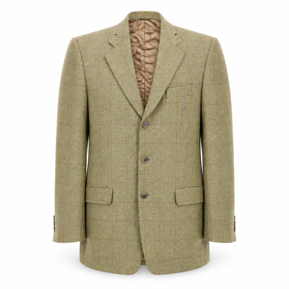 Marks & Spencer Mens Brown Striped Wool Jacket Blazer Size 40 Regular