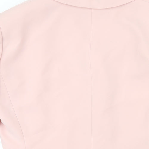 Tahari Womens Pink Jacket Blazer Size 10 Button
