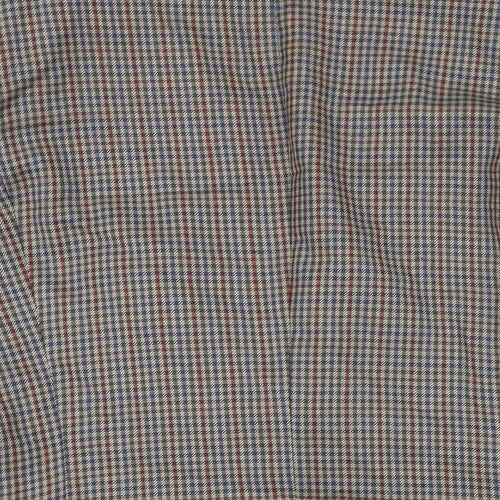 Jaeger Mens Brown Check Wool Jacket Blazer Size 50 Regular - Vintage