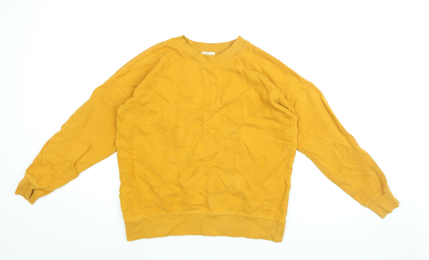 NEXT Womens Yellow Cotton Pullover Sweatshirt Size 12 Pullover