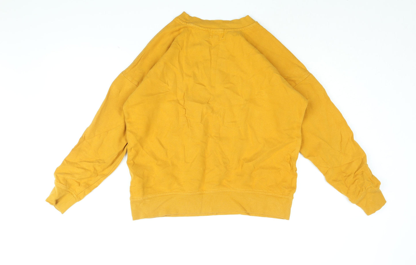 NEXT Womens Yellow Cotton Pullover Sweatshirt Size 12 Pullover