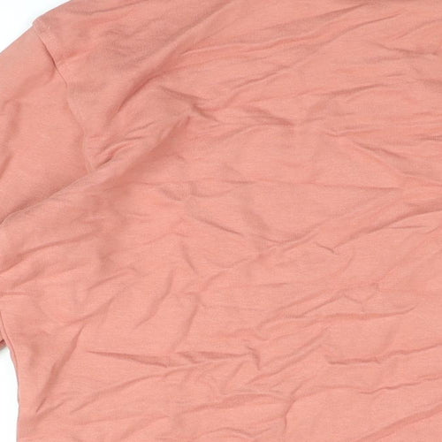 Marks and Spencer Womens Pink Cotton Pullover Sweatshirt Size S Pullover