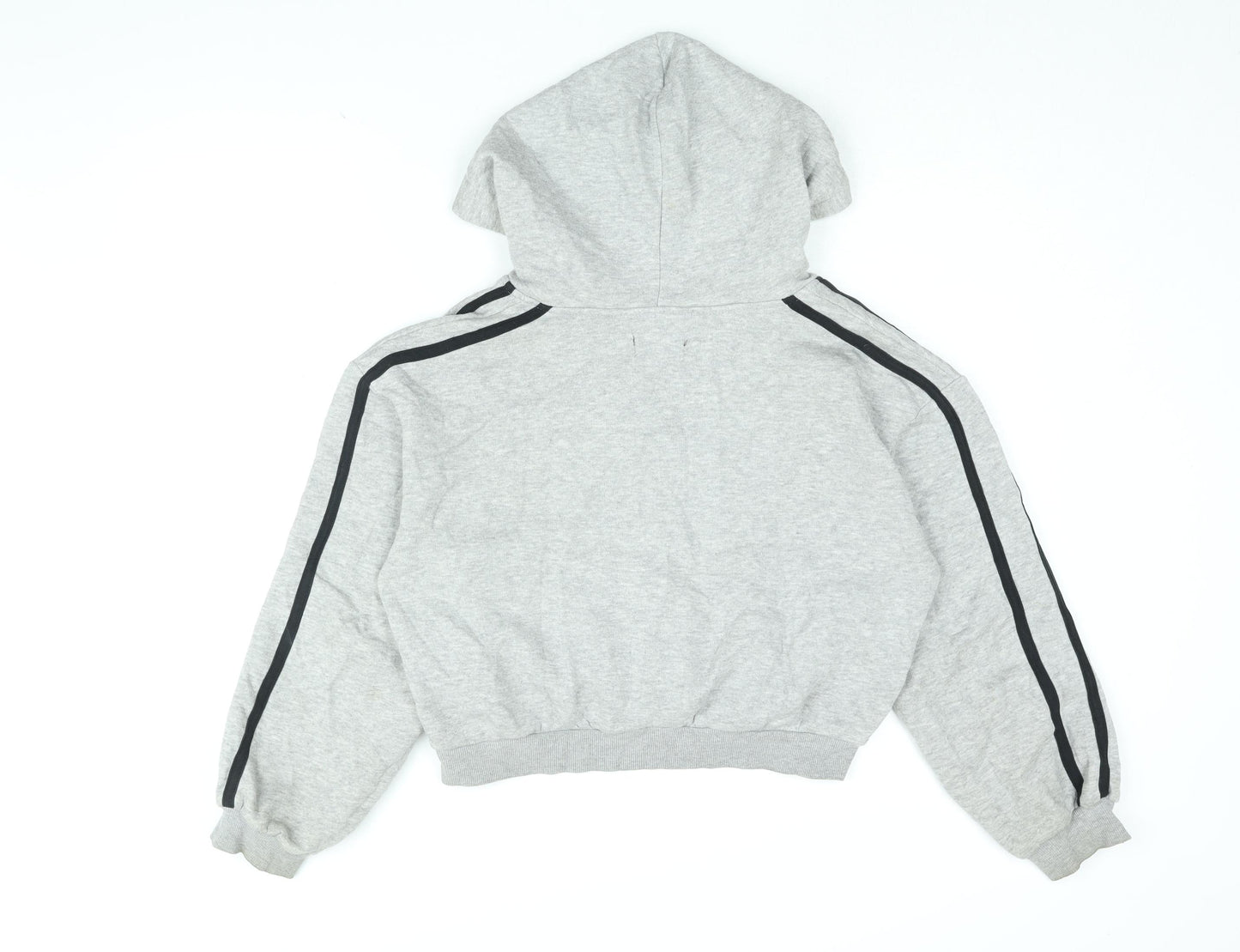 PRETTYLITTLETHING Womens Grey Cotton Pullover Hoodie Size S Pullover