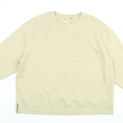 Autograph Womens Beige Cotton Pullover Sweatshirt Size 20 Pullover