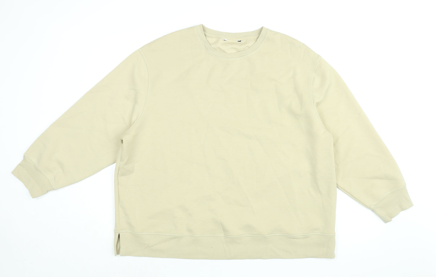 Autograph Womens Beige Cotton Pullover Sweatshirt Size 20 Pullover