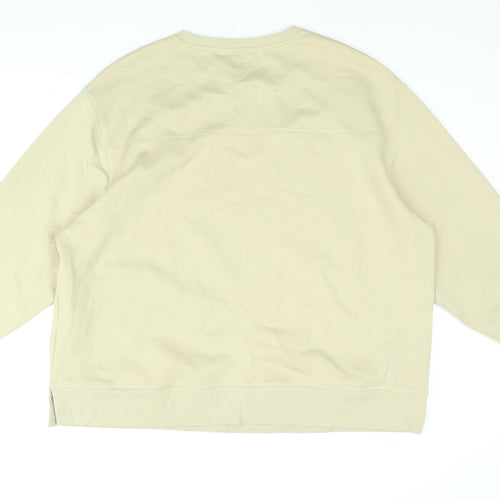 Autograph Womens Beige Cotton Pullover Sweatshirt Size 20 Pullover