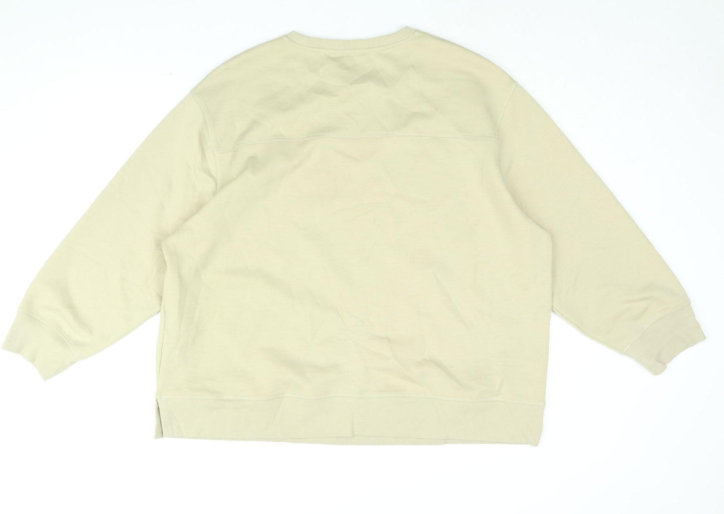 Autograph Womens Beige Cotton Pullover Sweatshirt Size 20 Pullover