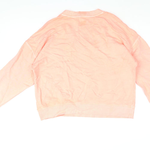 B By Boutique Womens Pink Cotton Pullover Sweatshirt Size S Pullover