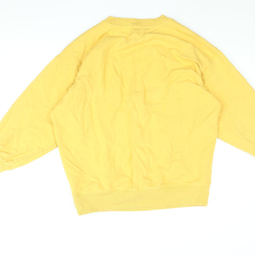 NEXT Womens Yellow Cotton Pullover Sweatshirt Size M Pullover - Love