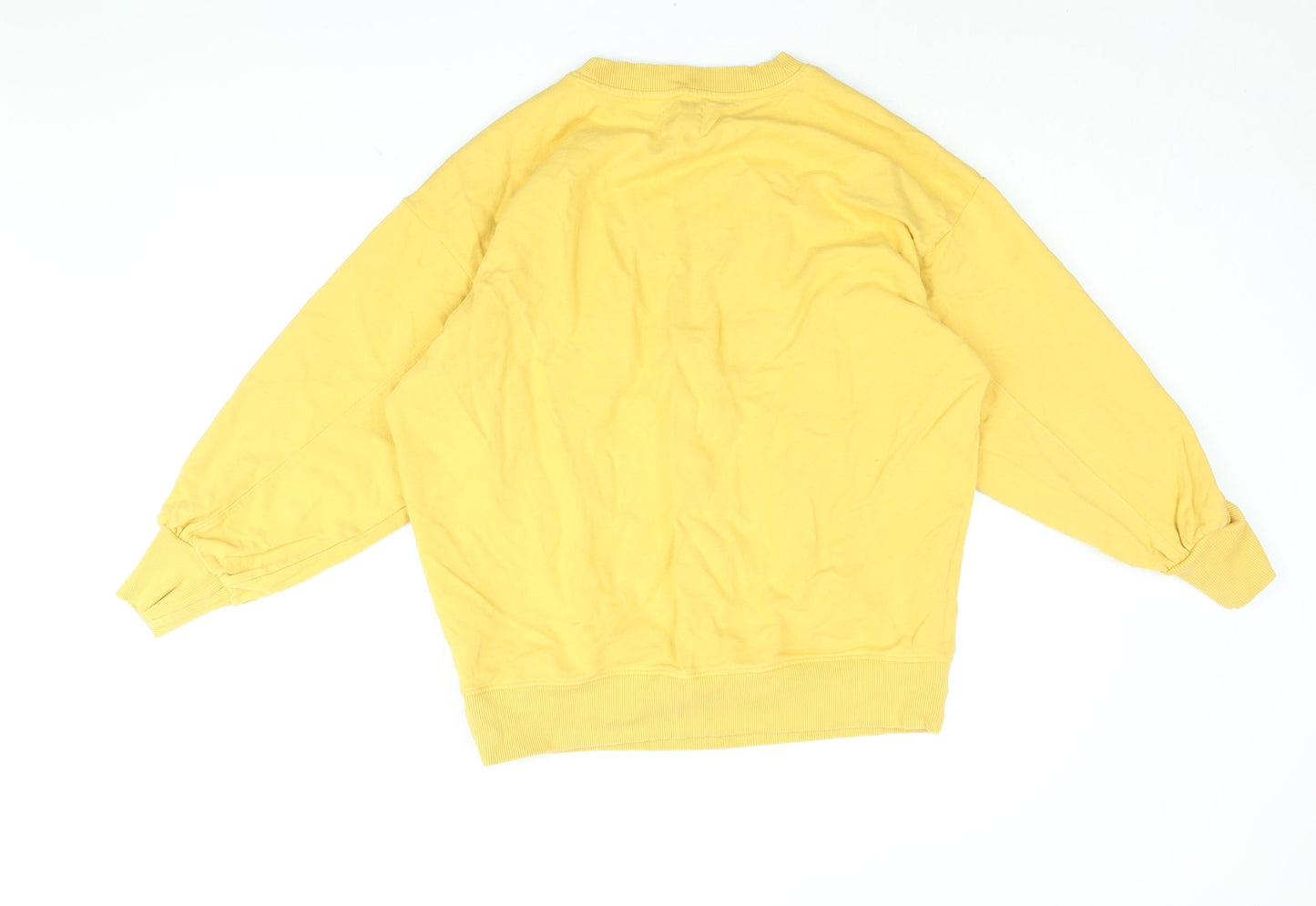 NEXT Womens Yellow Cotton Pullover Sweatshirt Size M Pullover - Love