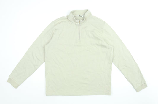 Autograph Mens Beige Cotton Pullover Sweatshirt Size L