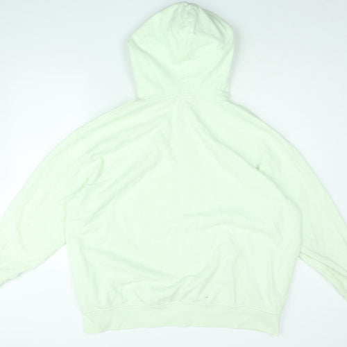 H&M Mens Green Cotton Pullover Hoodie Size S