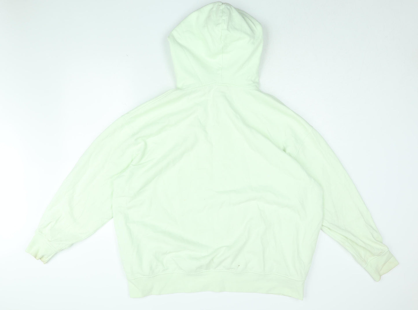 H&M Mens Green Cotton Pullover Hoodie Size S