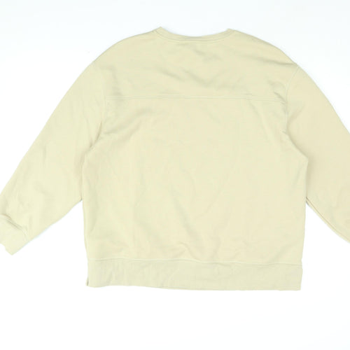 Autograph Womens Beige Polyester Pullover Sweatshirt Size 14 Pullover