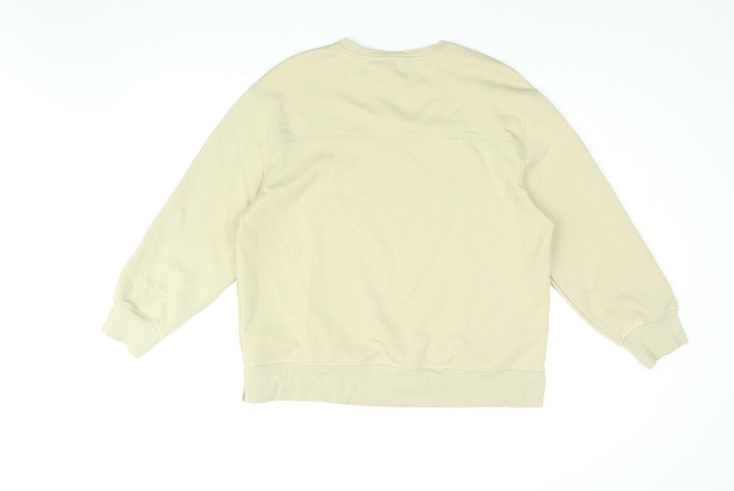 Autograph Womens Beige Polyester Pullover Sweatshirt Size 14 Pullover