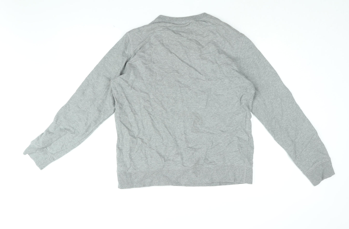 Marks and Spencer Mens Grey Cotton Pullover Sweatshirt Size L