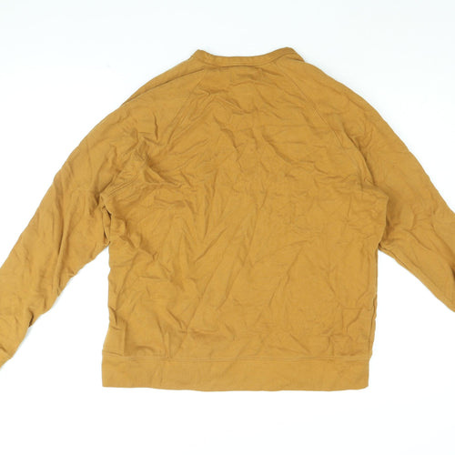 Marks and Spencer Womens Yellow Cotton Pullover Sweatshirt Size M Pullover