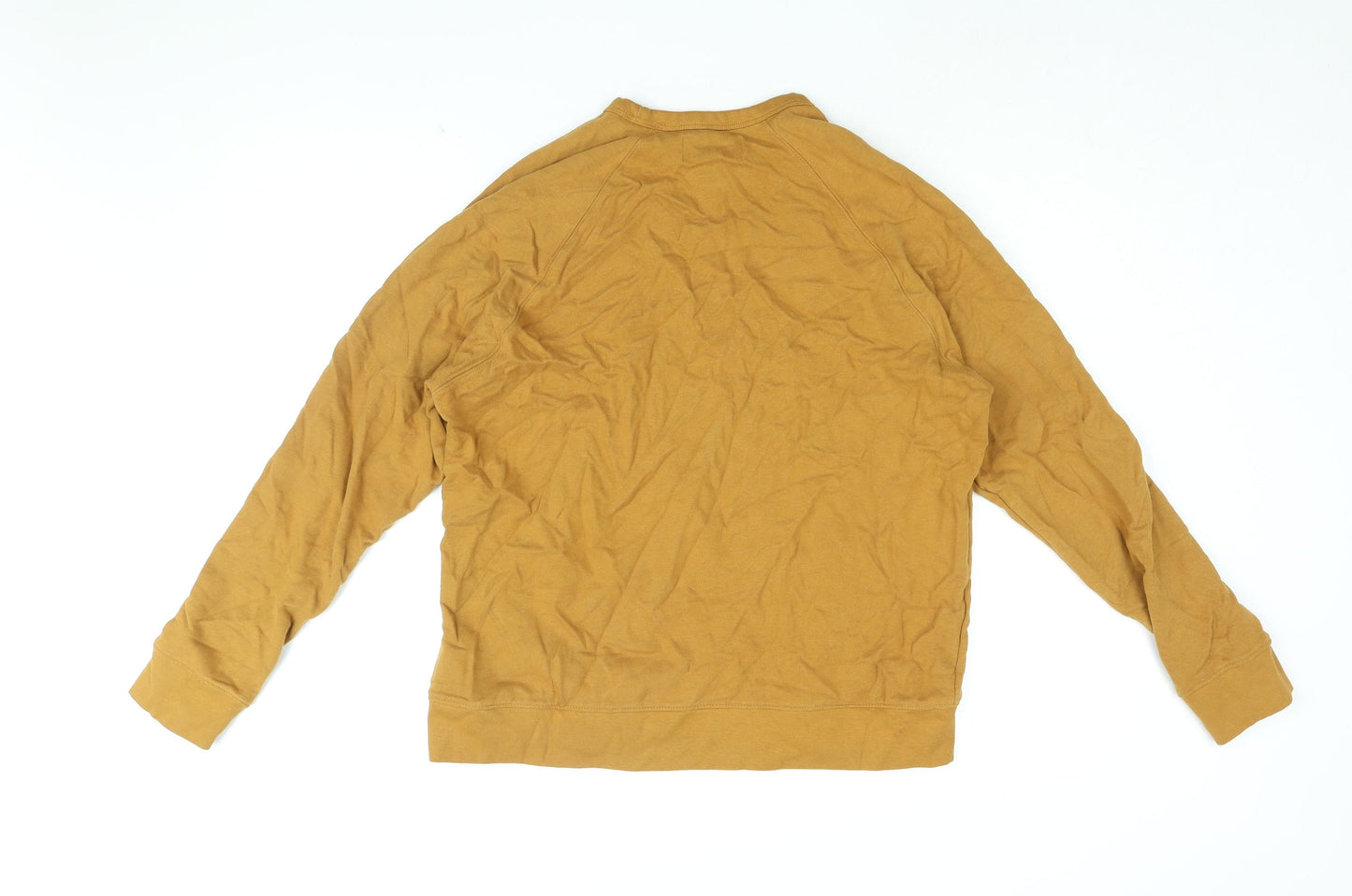 Marks and Spencer Womens Yellow Cotton Pullover Sweatshirt Size M Pullover