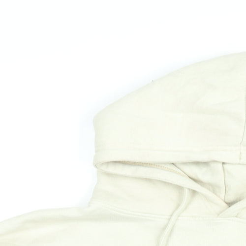 PRETTYLITTLETHING Womens Beige Cotton Pullover Hoodie Size S Pullover
