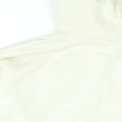 PRETTYLITTLETHING Womens Beige Cotton Pullover Hoodie Size S Pullover
