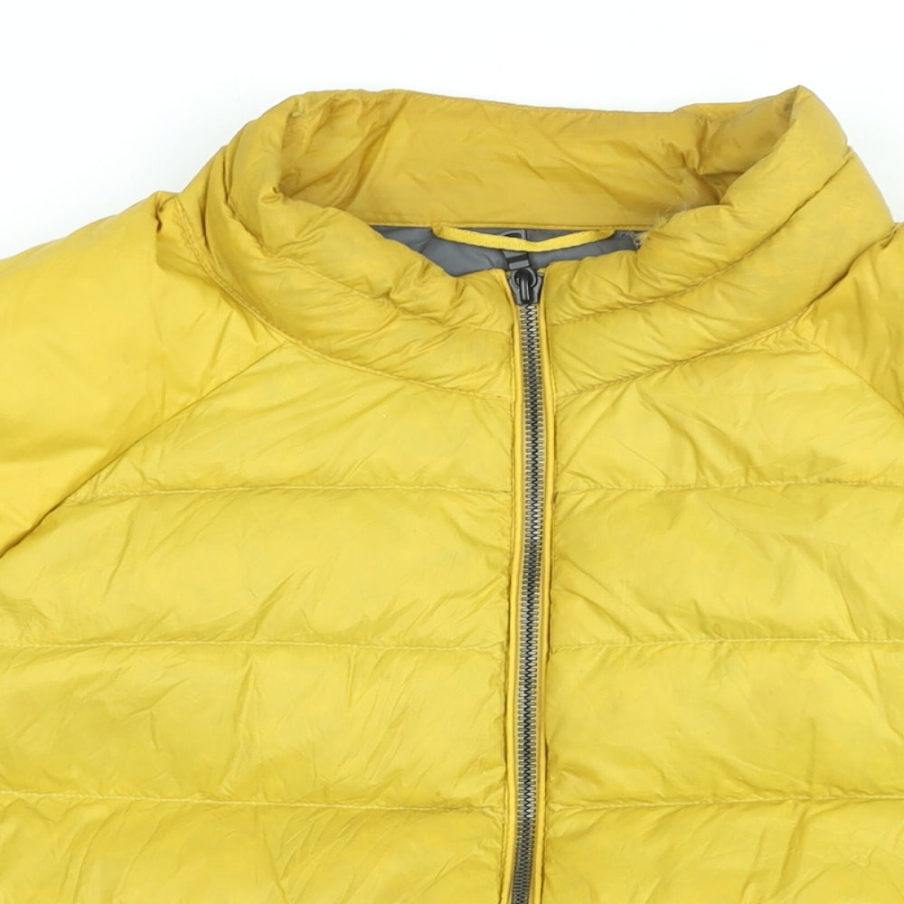 Marks and Spencer Mens Yellow Gilet Coat Size 4XL Zip