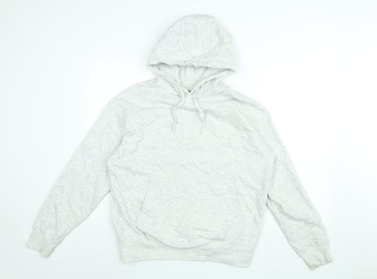 Marks and Spencer Womens Grey Cotton Pullover Hoodie Size S Pullover