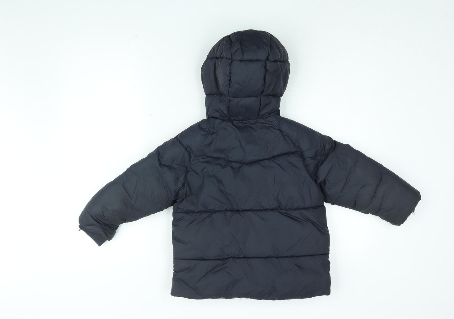 Zara Boys Blue Puffer Jacket Coat Size 3-4 Years Zip