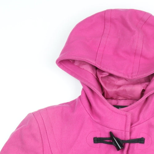 Dorothy Perkins Womens Pink Overcoat Coat Size 12 Snap