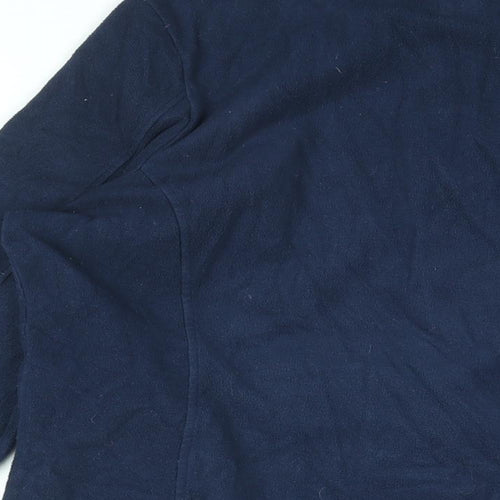 GOODMOVE Womens Blue Polyester Full Zip Sweatshirt Size 14 Zip