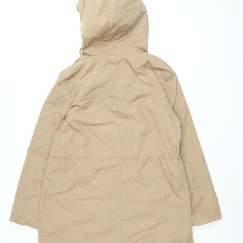 NEXT Womens Beige Rain Coat Coat Size 14 Zip