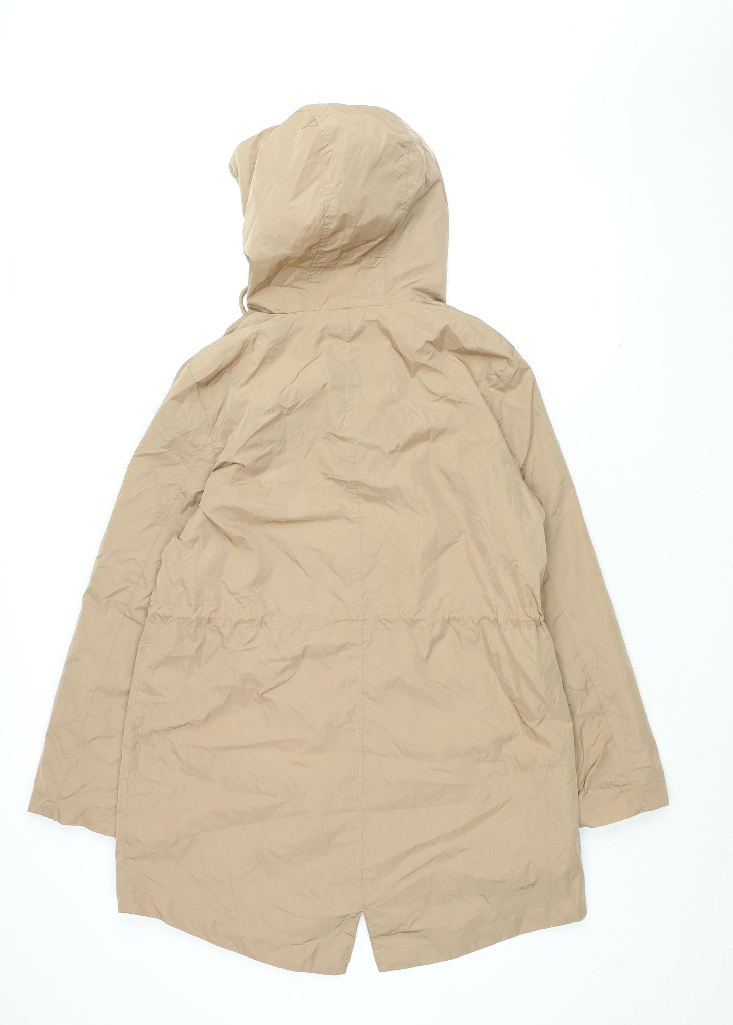 NEXT Womens Beige Rain Coat Coat Size 14 Zip