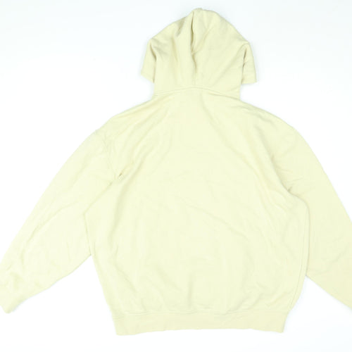 Boohoo Mens Yellow Cotton Pullover Hoodie Size XS - Paris