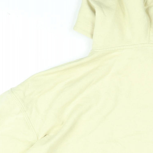 Boohoo Mens Yellow Cotton Pullover Hoodie Size XS - Paris