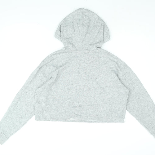 H&M Womens Grey Cotton Pullover Hoodie Size L Pullover