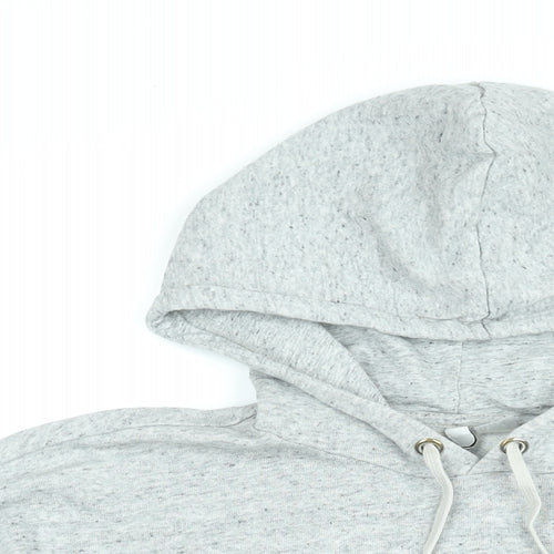 H&M Womens Grey Cotton Pullover Hoodie Size L Pullover