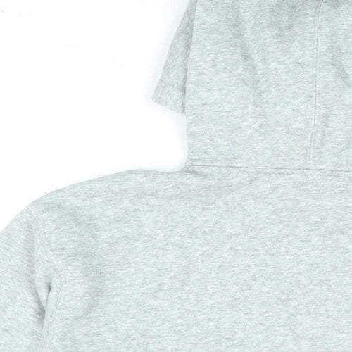 Zara Womens Grey Cotton Pullover Hoodie Size S Pullover