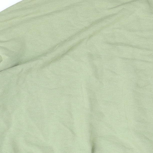 H&M Womens Green Cotton Pullover Sweatshirt Size M Pullover