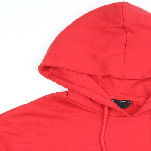 ASOS Mens Red Cotton Pullover Hoodie Size L - Actual Health & Wellbeing