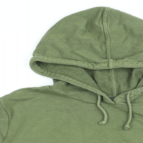 Marks and Spencer Womens Green Cotton Pullover Hoodie Size 18 Pullover