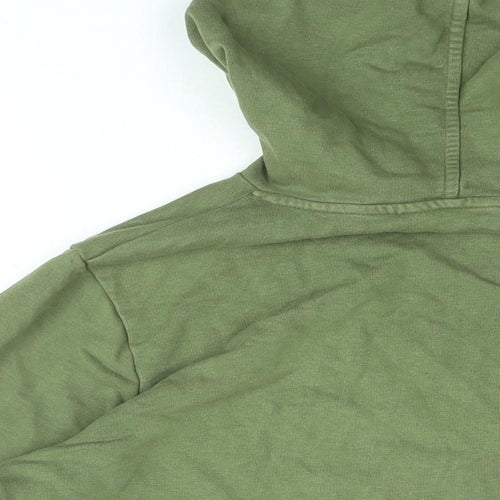 Marks and Spencer Womens Green Cotton Pullover Hoodie Size 18 Pullover