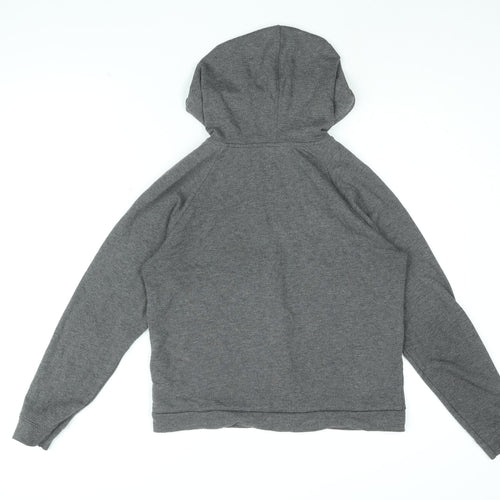 H&M Womens Grey Polyester Full Zip Hoodie Size S Zip