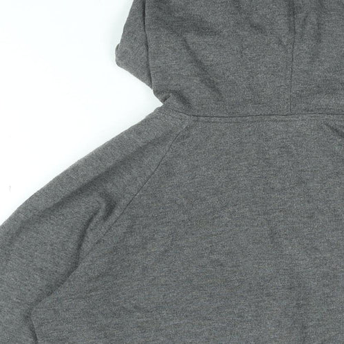 H&M Womens Grey Polyester Full Zip Hoodie Size S Zip